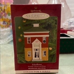 Hallmark Keepsake Schoolhouse Ornament 2000